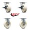 Service Caster 6 Inch Kingpinless Nylon Wheel Caster Brakes 2 Rigid, 2PK SCC-KP30S620-NYR-SLB-2-R-2 - alternate 4